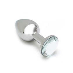 Metal Butt Plug Sofia Clear Jewel