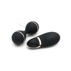 Vibrating Lay-on Kegelball set Ibiza Black