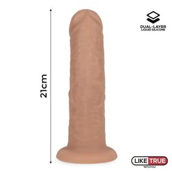 Realistic Dildo Liquid Silicone Dual Layer 8.25