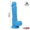 Realistic Dildo Liquid Silicone Dual Layer 8 Blue