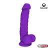 Realistic Dildo Liquid Silicone Dual Layer 8 Purple