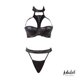 Addis Bra Set with Choker and High-Waisted Thong