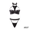 Addis Bra Set with Choker and High-Waisted Thong