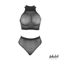 Marga Top and Panties Fishnet Set