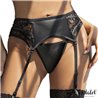 Luva Garter with Floral Lace and Thong Set