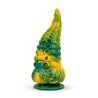 Tentacle Delight Green and Yellow Dildo 22.4 cm - 8.8