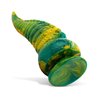 Tentacle Delight Green and Yellow Dildo 22.4 cm - 8.8