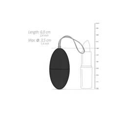 Vibrating Egg with Remote Control Black