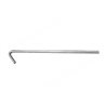 Tent pegs Hook Shape Steel Silver 10 Pieces