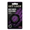 Nust Bolts Cock Ring-Black