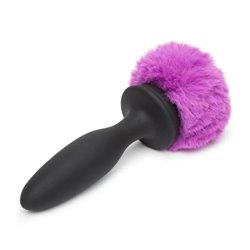 Anal Plug with Vibration and Double Base Purple Large