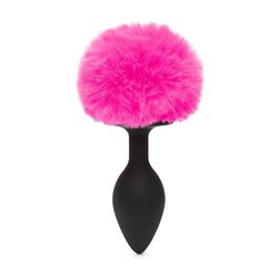 Butt Plug with Fur Tail Pink Large