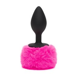 Butt Plug with Fur Tail Pink Large