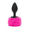 Butt Plug with Fur Tail Pink Large