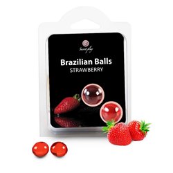 Secret Play Set 2 Brazilian Balls Strawberry Aroma