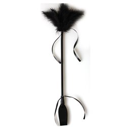 Secret Play Black Duster And Riding Crop