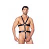 Adjustable Leather Harness with Rings