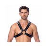 Adjustable Leather Harness with Buckles