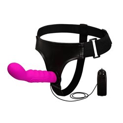 Strap-on with Dildo Purple 15.5 cm