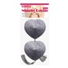 Nipple Covers Reusable Silver Glitter