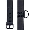 Collar with Leash Black Matt