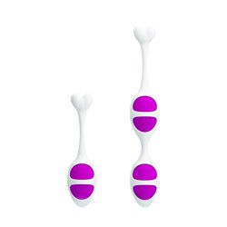 Pretty Love Oval Shaped Kegel Balls Purple