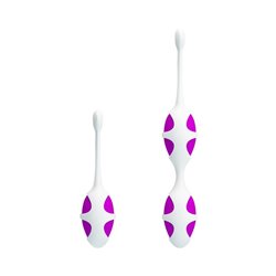 Pretty Love Oval Shaped Kegel Balls Purple