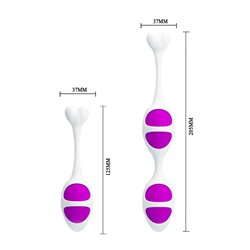 Pretty Love Oval Shaped Kegel Balls Purple