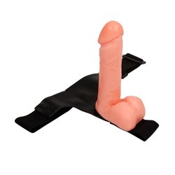 Strap-On with Dildo and Testicles 17.5 cm