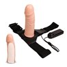 Wobox Detachable Strap-On with Hollow Dildo, Vibration and Remote Control