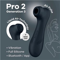 Pro 2 Gen 3 Liquid Air Technology Suction and Vibration App Connect Black