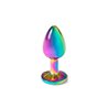 Rainbow Metal Butt Plug Size S