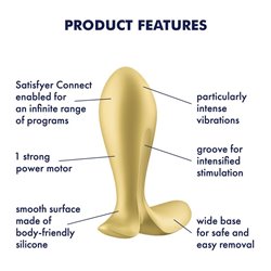 Vibrating Anal Plug with APP Satisfyer Connect Intensity Plug