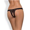 Miamor Crotchless Thong Black