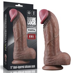 Dildo Dual Layered Silicone XXL 11