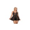 Babydoll and Thong Set Black