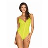 Neonia Bodysuit with Zipper Neon Yellow