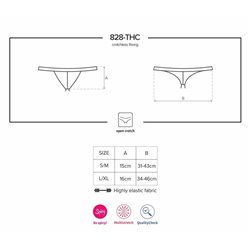 828-THC-1 Crotchless Thong