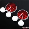 Nipple Pasties with Red Sequin Pom-Pom