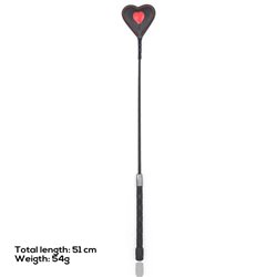 Heart shaped riding crop 51 cm