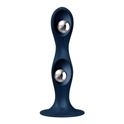 Double Ball-R Weighted Dildo Dark Blue