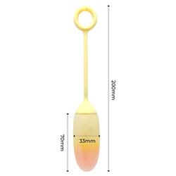 Vibrating Egg Huevo Double Layer Silicone Yellow/Orange