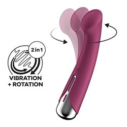 Spinning G-Spot 1 Vibe and Rotator Red