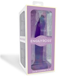 Color-Changing Dildo Purple to Pink Size L 21 cm