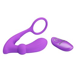 Warren Remote-Controlled Vibrating and Pulsating Anal Plug and Penis Ring