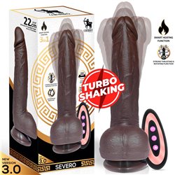 Severo Realistic Turbo Shaking Dildo Thrusting, 360º Rotation Remote Control Heat Effect