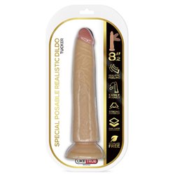 Tucker Realistic Articulable-Posable Dildo 8.2 Flesh