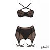 Aria Bra, Thong, Garter and Leg Ring Set