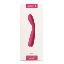 Iris G-Spot vibe USB Silicone Plum Red