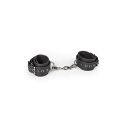 Black Synthetic Leather Handcuffs